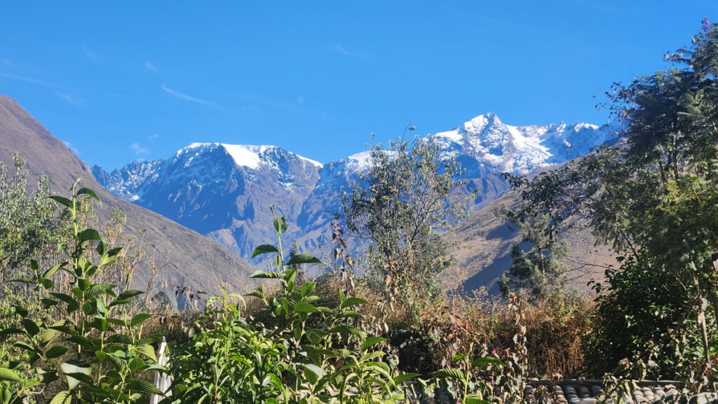 Could be Switzerland. But it's the view from my lodgings in Ollanyaytambo, Peru