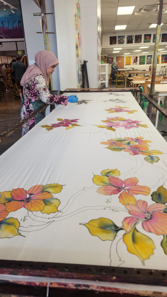 Modern designs coming to life in batik studio