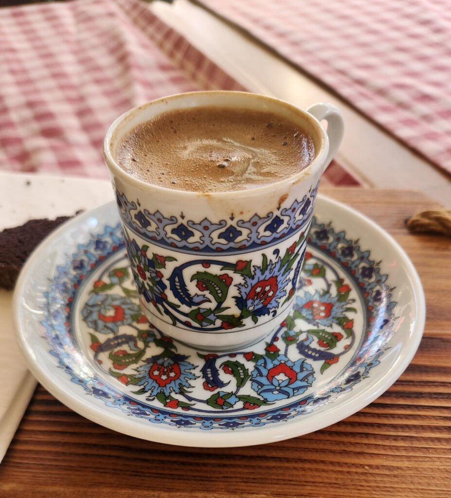 Turkish coffee on the Asia side of Istanbul. Small but mighty!