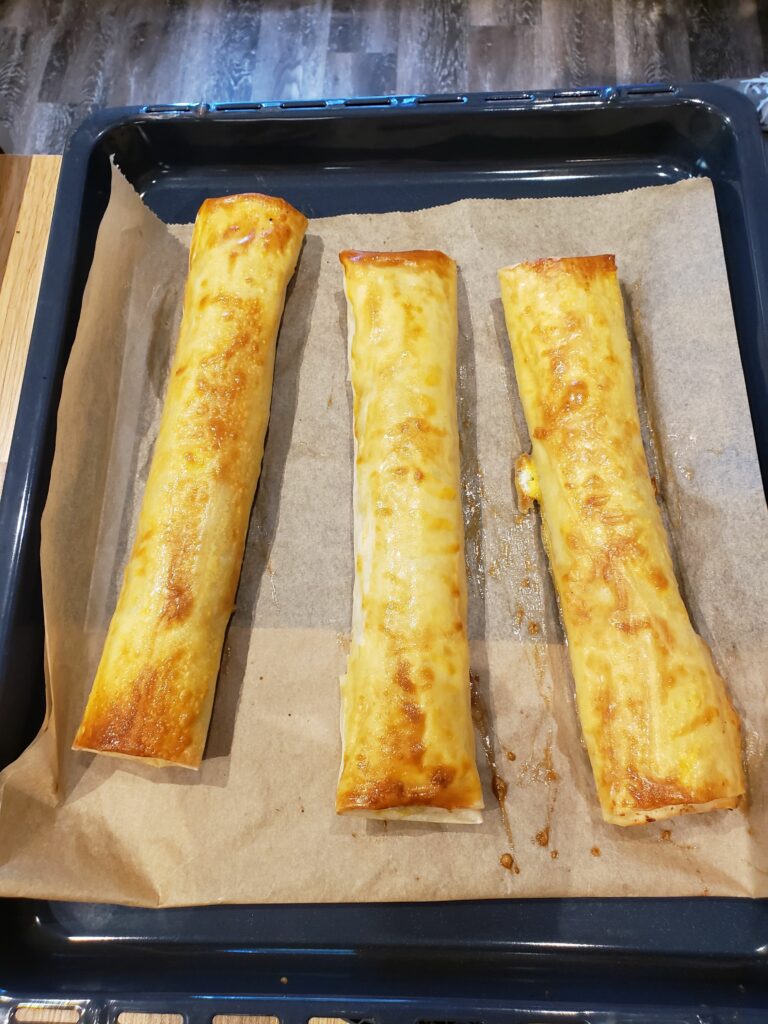 Strudels hot out of the oven