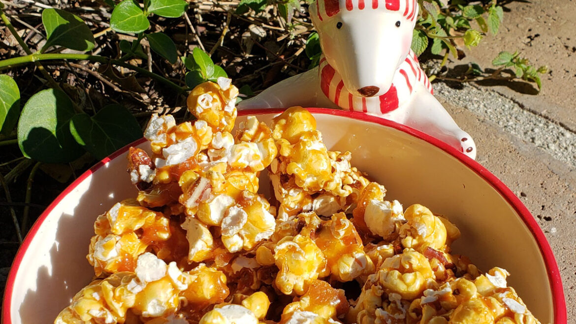 Pecan Praline Popcorn Treats
