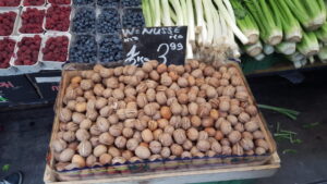 At the Naschmarkt, Vienna...fresh walnuts for sale