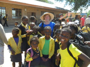 Me with inspiring friends at a school near Timbavati, South Africa