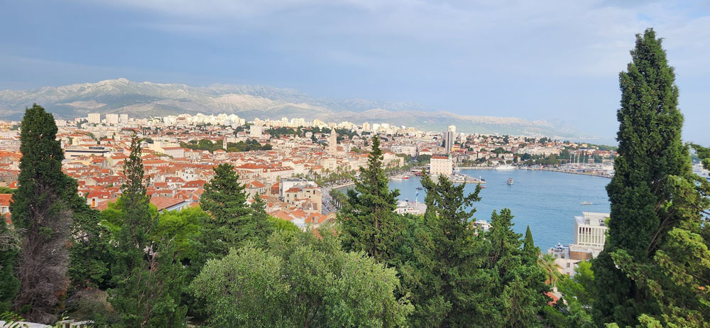 View of Split from Marjan hilltop