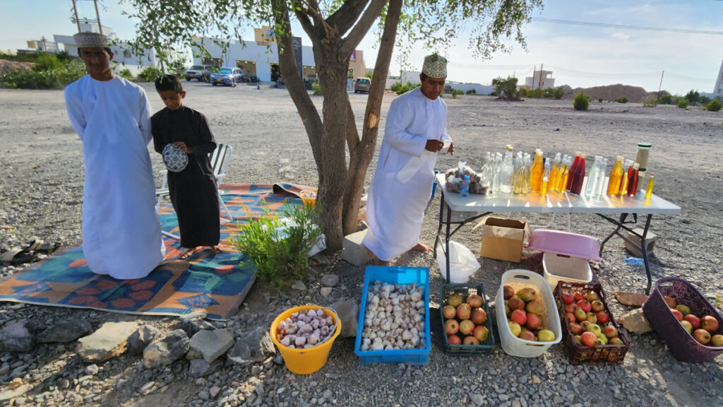 Our roadside pomegranate vendors.